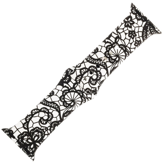 Modern Lace Silicone Sports Watch Band 38mm freeshipping - Higher Class Elegance