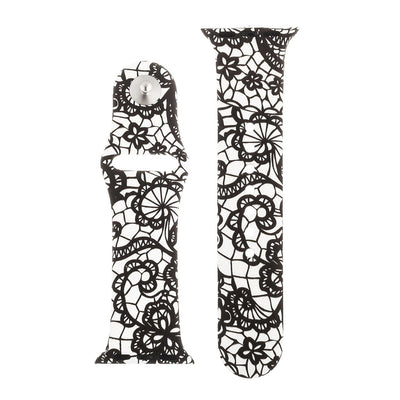 Modern Lace Silicone Sports Watch Band 42mm freeshipping - Higher Class Elegance