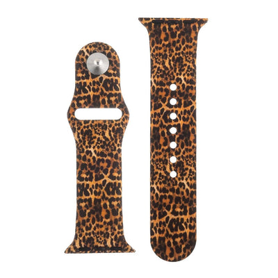 Leopard Print Silicone Sports Watch Band 42mm freeshipping - Higher Class Elegance