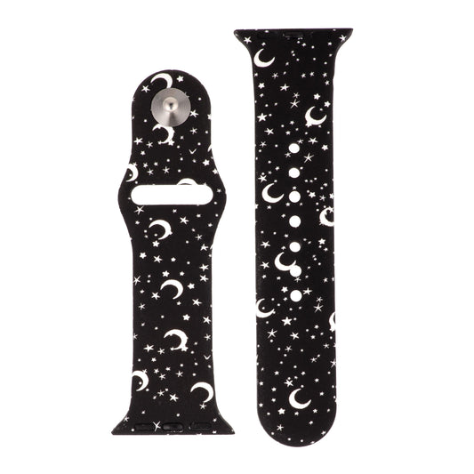 Moon and Stars Silicone Sports Watch Band 38mm freeshipping - Higher Class Elegance