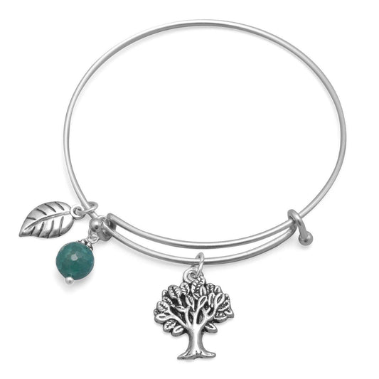 Expandable Tree Charm Fashion Bangle Bracelet freeshipping - Higher Class Elegance
