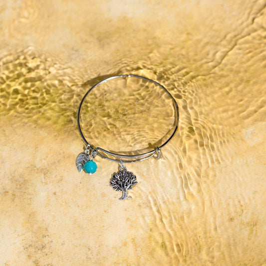 Expandable Tree Charm Fashion Bangle Bracelet freeshipping - Higher Class Elegance