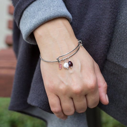 Silver Tone Expandable Wire Fashion Bangle freeshipping - Higher Class Elegance