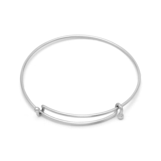 Silver Tone Expandable Wire Fashion Bangle freeshipping - Higher Class Elegance