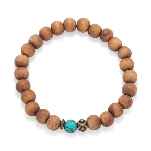 Wood Bead Fashion Stretch Bracelet freeshipping - Higher Class Elegance