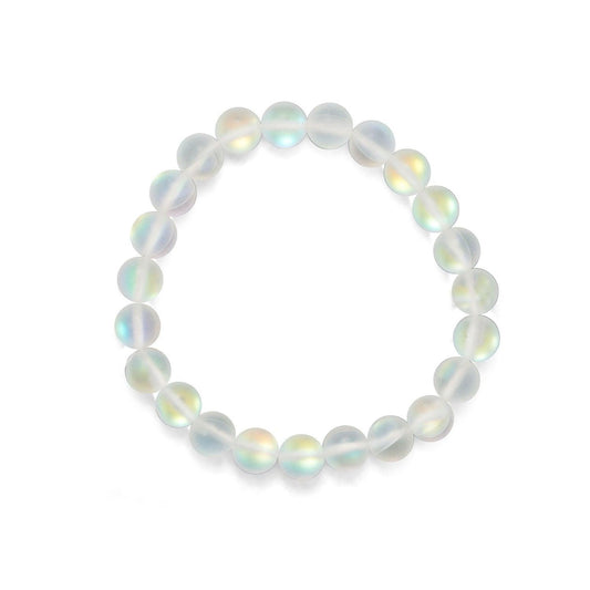 Icy Iridescent Glass Stretch Bracelet freeshipping - Higher Class Elegance
