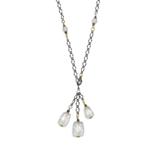 Two Tone Blue Crush Fashion Necklace freeshipping - Higher Class Elegance