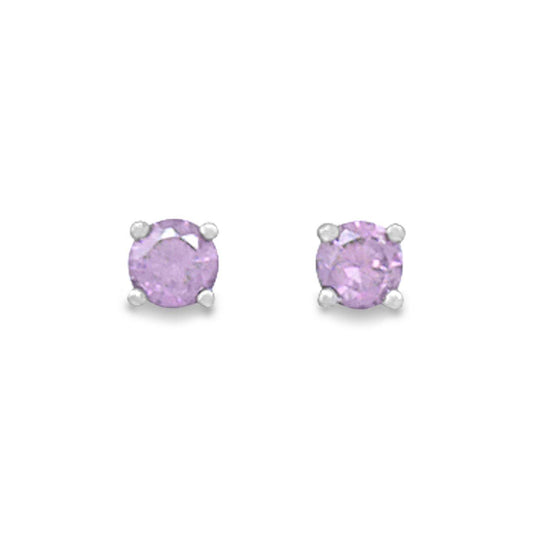 February Birthstone Stud Earrings freeshipping - Higher Class Elegance
